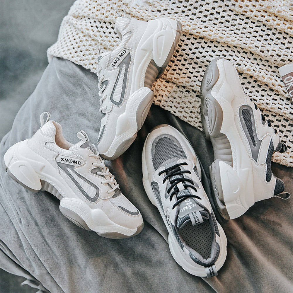 Women's Spring Trendy Breathable Thick-Soled Sports Casual Sneakers