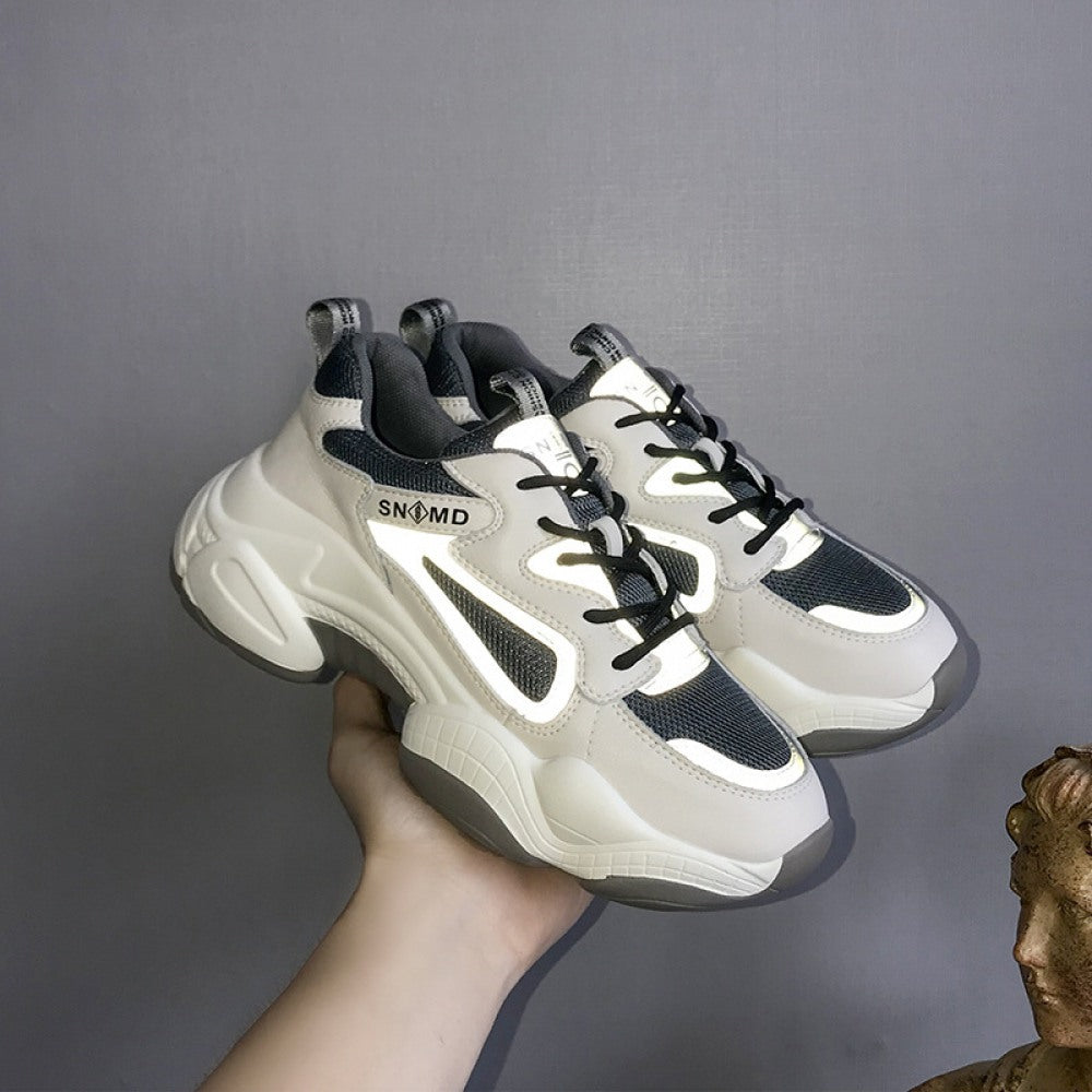 Women's Spring Trendy Breathable Thick-Soled Sports Casual Sneakers