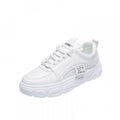 White New Breathable Heightening Running Board Shoes