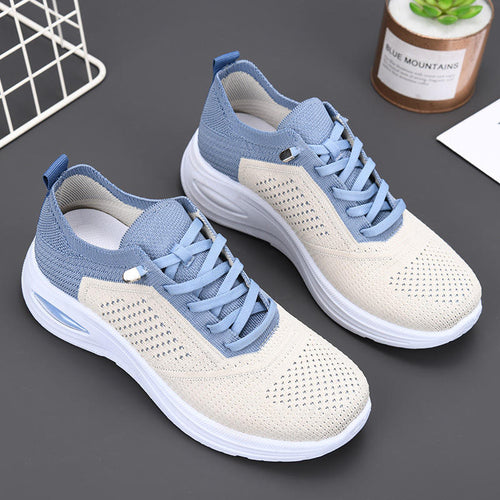 Unisex Color-Block Soft-Soled Casual  Mesh Running Shoes