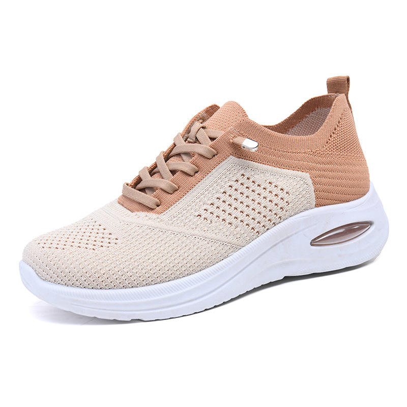 Unisex Color-Block Soft-Soled Casual  Mesh Running Shoes